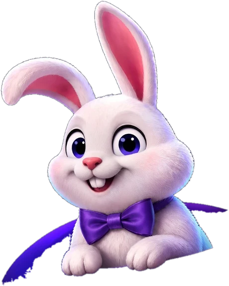 The Trixino rabbit, ready to help